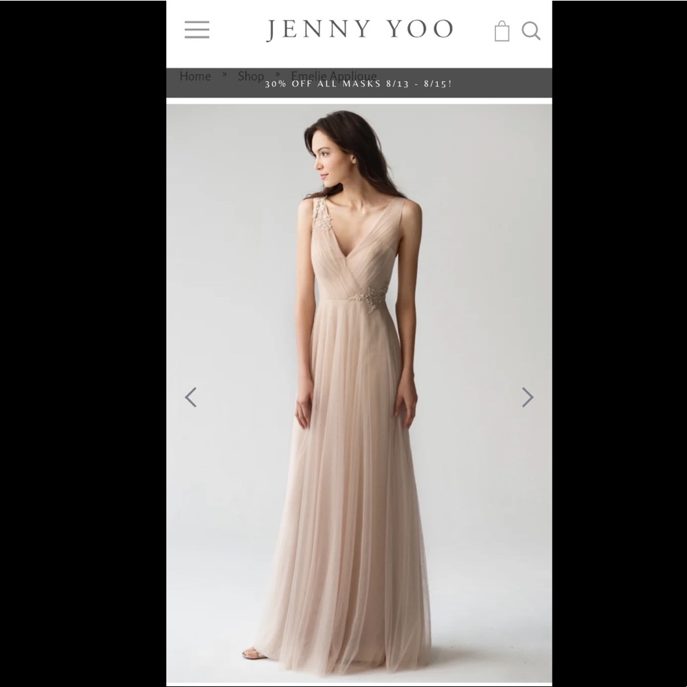 Jenny Yoo Emelie Appliqué Dress